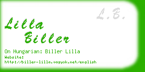 lilla biller business card